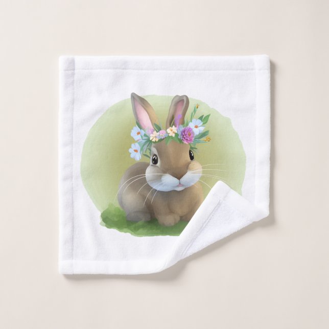 Cute Easter Bunnyfor a positive mood    Wash Cloth (Wash Cloth)