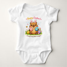 Cute Easter Capybara Eggs Bunny Ears