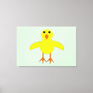 Cute Easter Chick Canvas Pri Print
