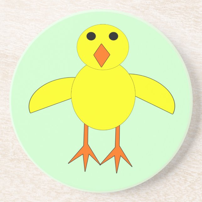 Cute Easter Chick Coasters (Front)