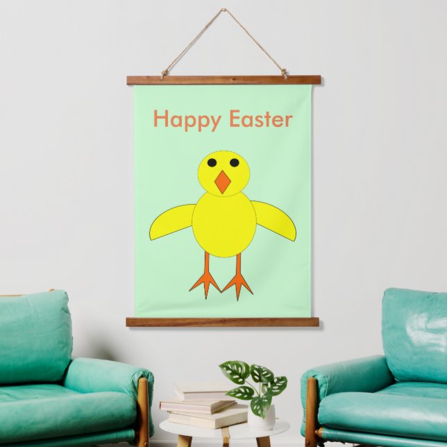 Cute Easter Chick Custom Hanging Tapestry (Living Room)