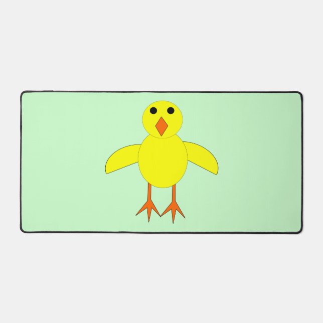 Cute Easter Chick Desk Mat (Front)