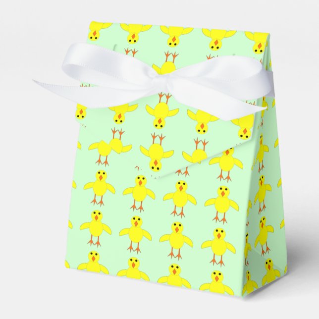 Cute Easter Chick Favour Box (Front Side)