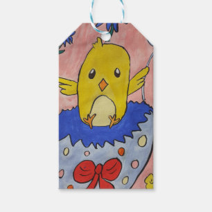 Cute Easter Chick Gift Tag