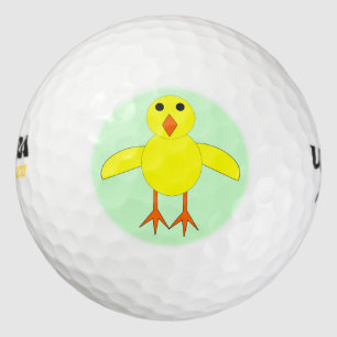 Cute Easter Chick Golf Ball