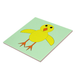 Cute Easter Chick Tile