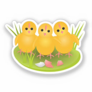 Cute Easter chicks