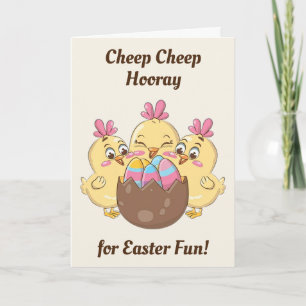Cute Easter Chicks Card