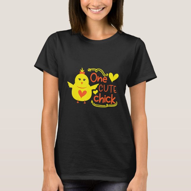 Cute Easter Chicks Dig Me T-Shirt (Front)