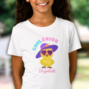 Cute EASTER Cool Chick Young Girls T-shirt