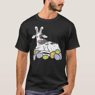 Cute Easter Cow  Easter Eggs T-Shirt
