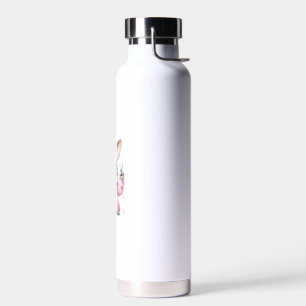 Cute Easter Day Bunny Blowing Bubble Rabbit Women Water Bottle