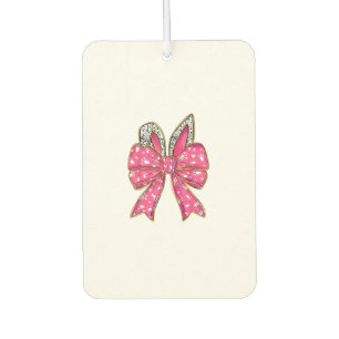 Cute Easter Day Coquette Bow Bunny Rabbit Womens G Car Air Freshener
