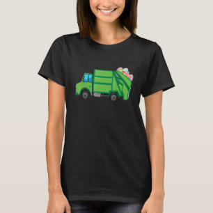 Cute Easter Day Garbage Truck Men Kids Boy Bunny E T-Shirt