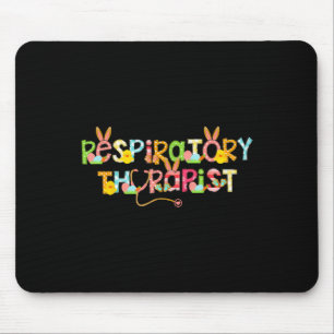 Cute Easter Day Respiratory Therapist Rt Bunny Ear Mouse Pad