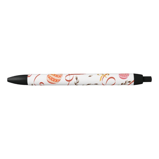 Cute Easter Egg, Easter Holiday, Men Women Kids Black Ink Pen (Front)