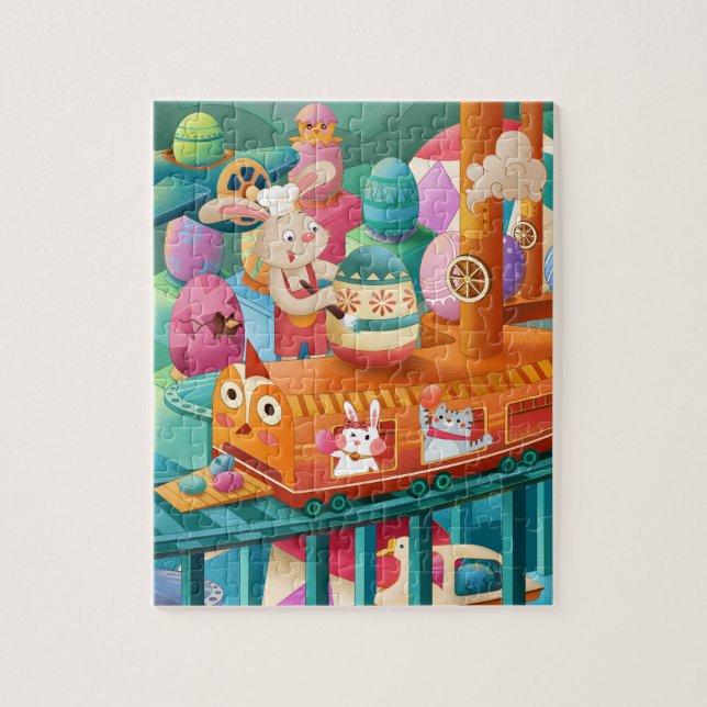 Cute Easter Egg Factory Jigsaw Puzzle (Vertical)