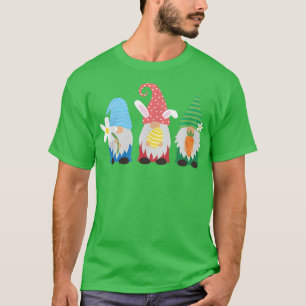 Cute Easter Egg Hunt Gnomes  T-Shirt
