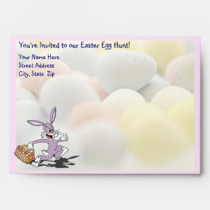 Cute Easter Egg Hunt Invitation Envelope