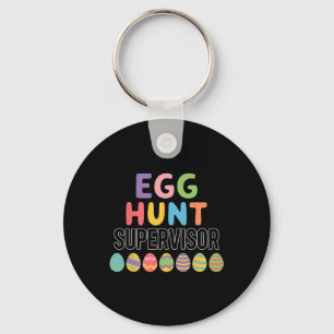 Cute Easter Egg Hunt Supervisor Key Ring