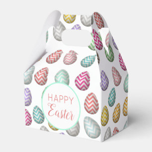 Cute Easter Egg Pattern Pastel Colours Favour Box