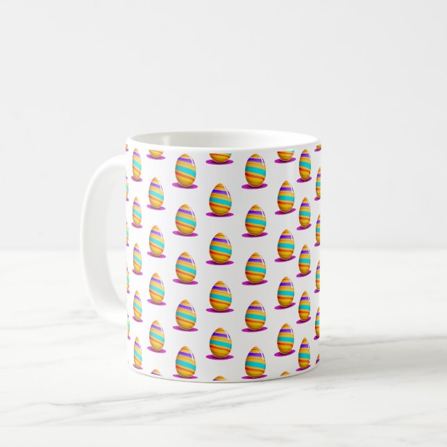 Cute Easter eggs Coffee Mug (Front Left)