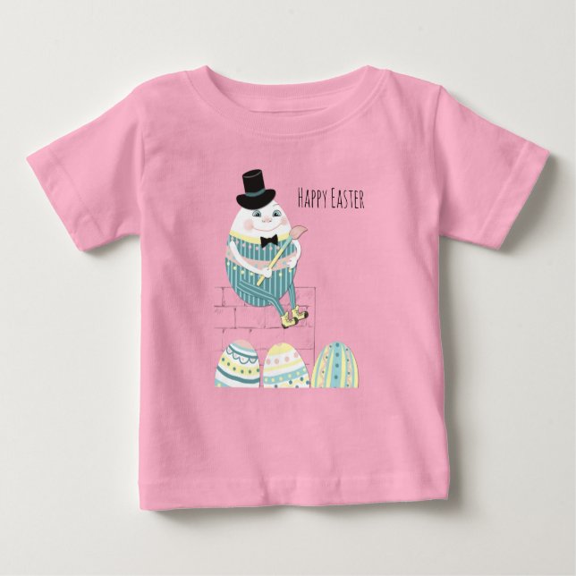Cute Easter eggs & Humpty Dumpty Baby T-Shirt (Front)