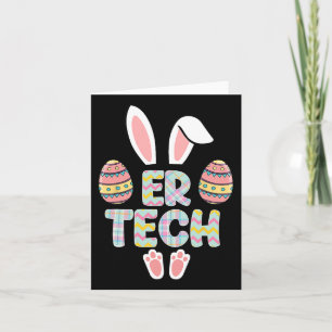 Cute Easter Er Tech Bunny Ears Happy Easter Eggs O Card