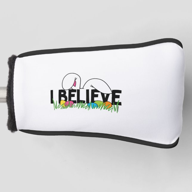 Cute Easter Gift Idea for French Bulldog Frenchie Golf Head Cover (Front)