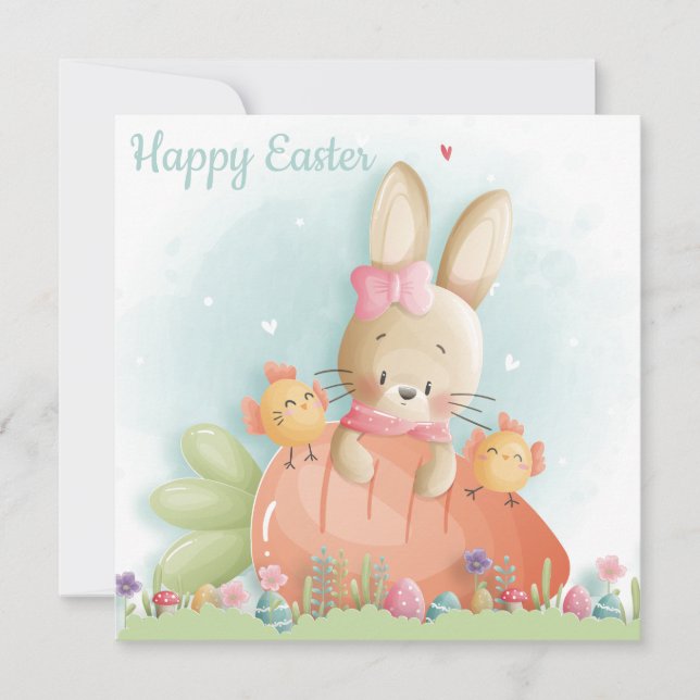 Cute Easter Holiday Card (Front)
