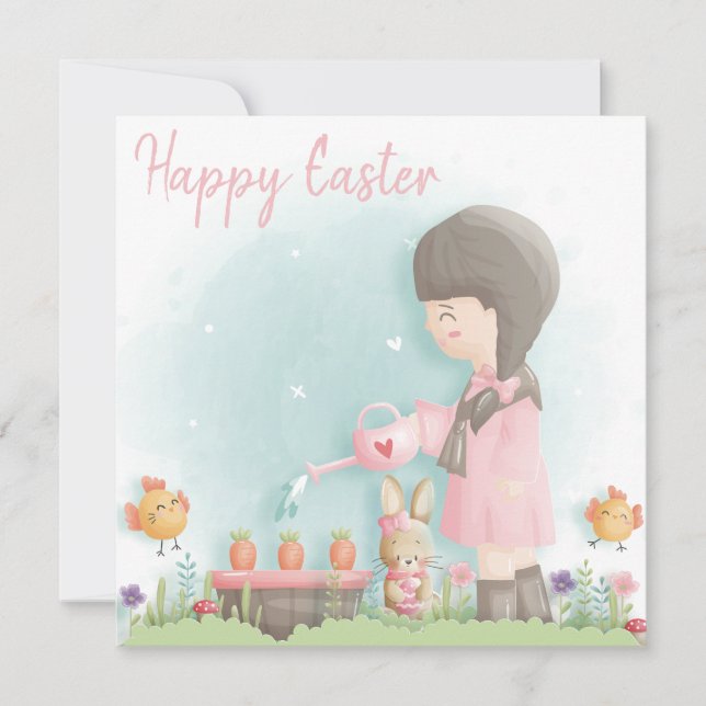 Cute Easter Holiday Card (Front)