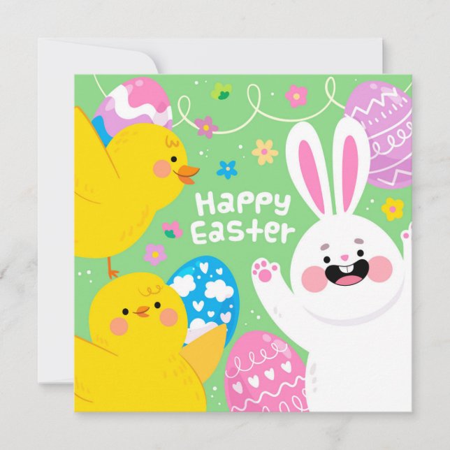 Cute Easter Holiday Card (Front)
