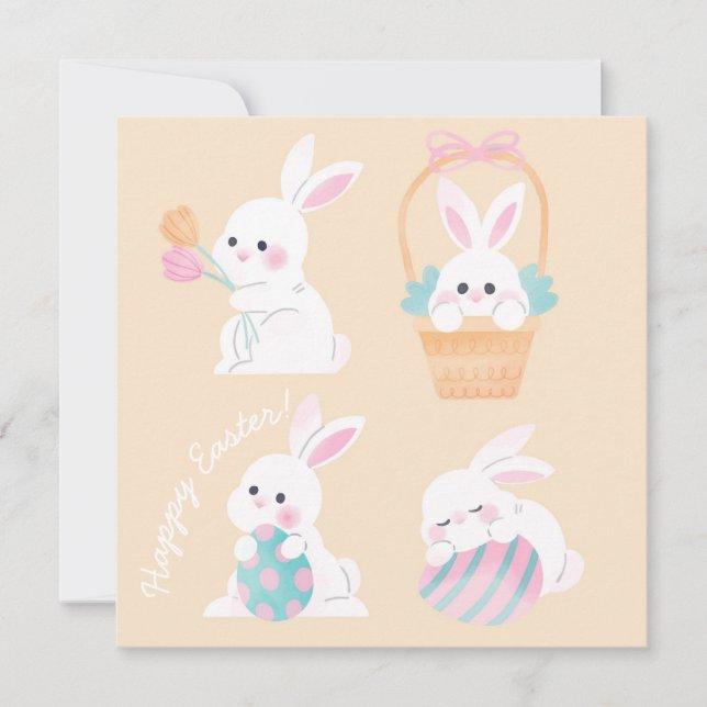 Cute Easter Holiday Card (Front)