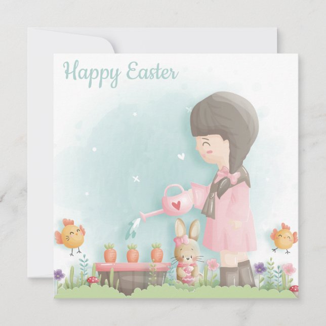 Cute Easter Holiday Card (Front)