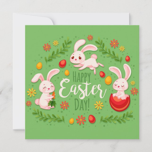 Cute Easter Holiday Card (Front)