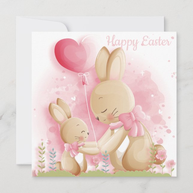 Cute Easter Holiday Card (Front)