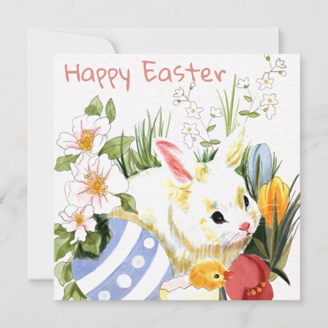 Cute Easter Holiday Card (Front)