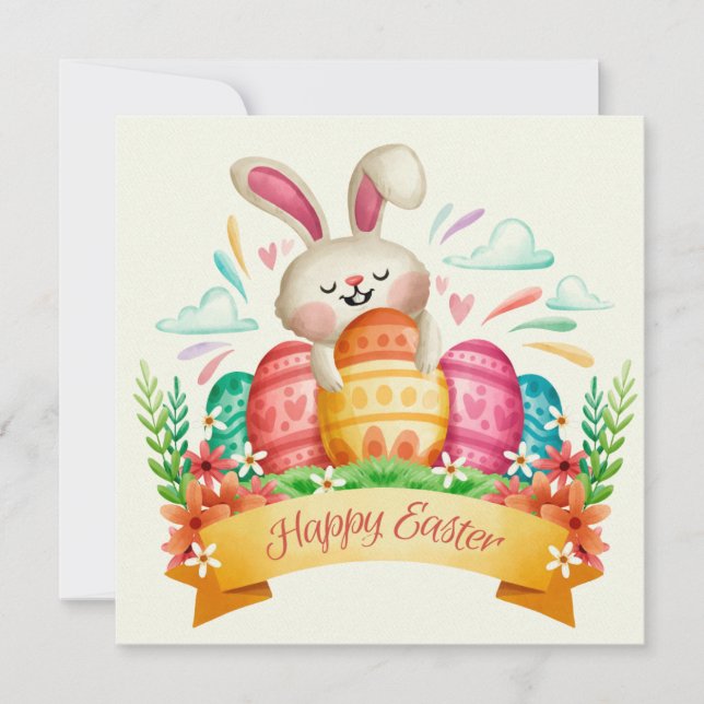 Cute Easter Holiday Card (Front)