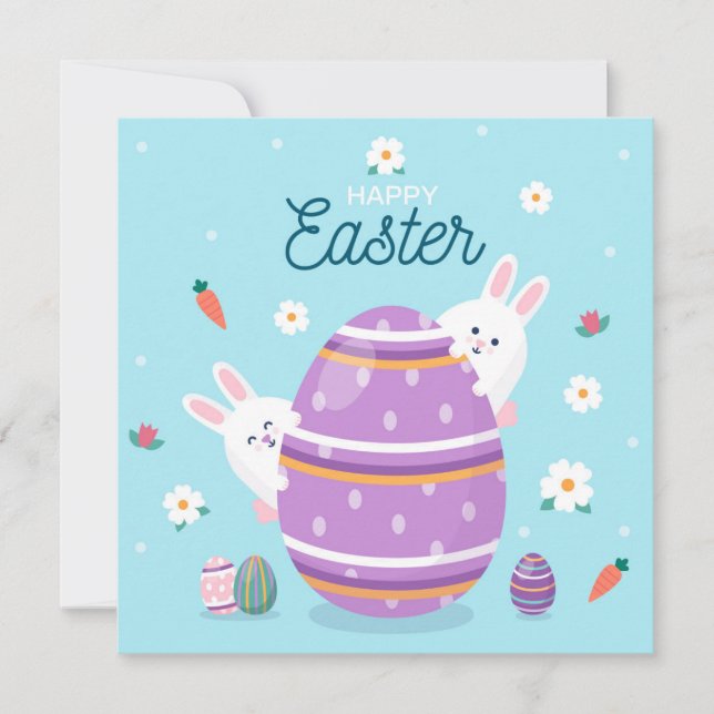 Cute Easter Holiday Card (Front)