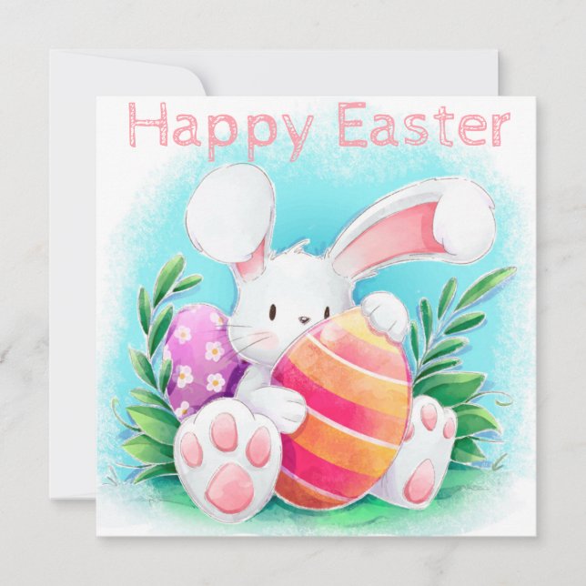 Cute Easter Holiday Card (Front)