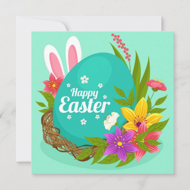 Cute Easter Holiday Card (Front)