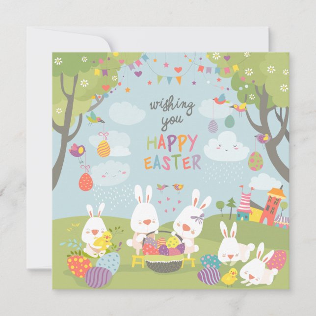 Cute Easter Holiday Card (Front)