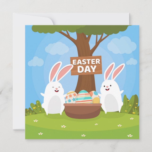 Cute Easter Holiday Card (Front)