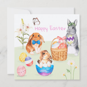 Cute Easter Holiday Card