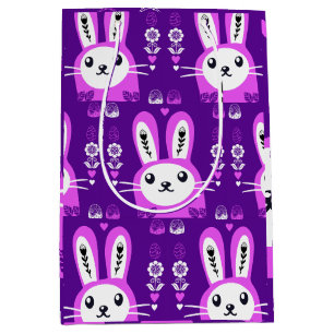 Cute Easter Holiday Rabbit Medium Gift Bag