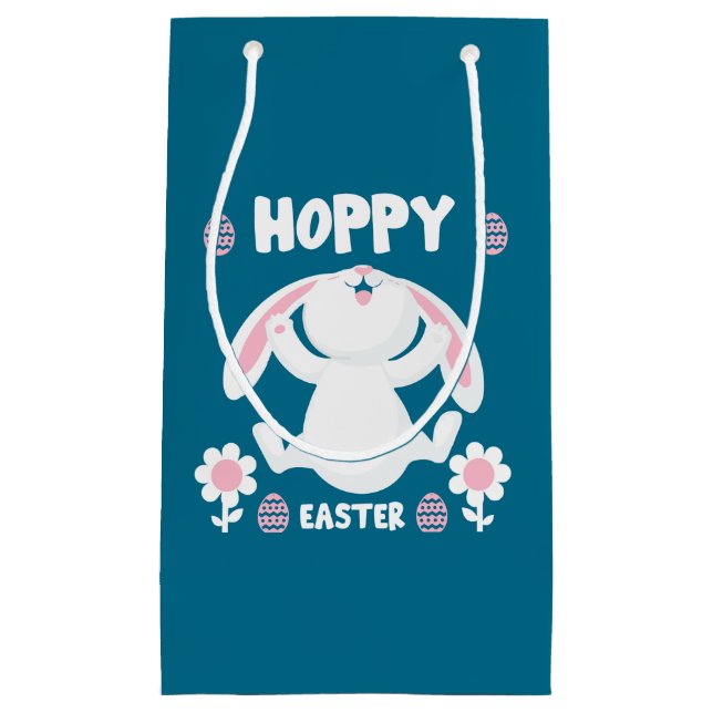 Cute Easter Holiday Rabbit Small Gift Bag (Front)