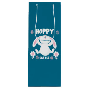 Cute Easter Holiday Rabbit Wine Gift Bag