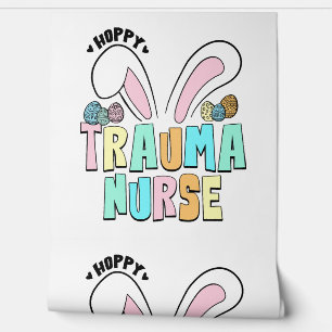 Cute Easter Hoppy Trauma Nurse Bunny Ears Wallpaper