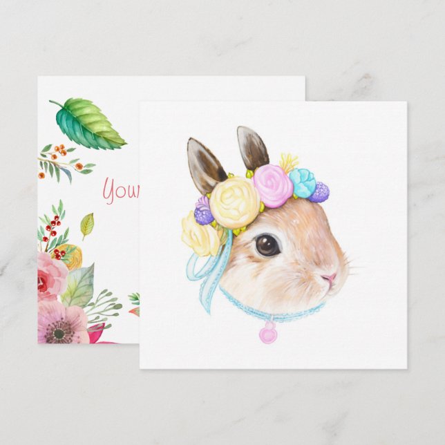 Cute Easter Invitation (Front/Back)