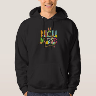Cute Easter Nicu Nurse Bunny Ears Happy Easter Egg Hoodie
